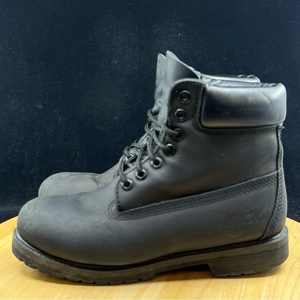 Timberland Men's Premium Black Suede Size 7 M Ankle Boots (Wmns size 8.5) - Picture 7 of 10